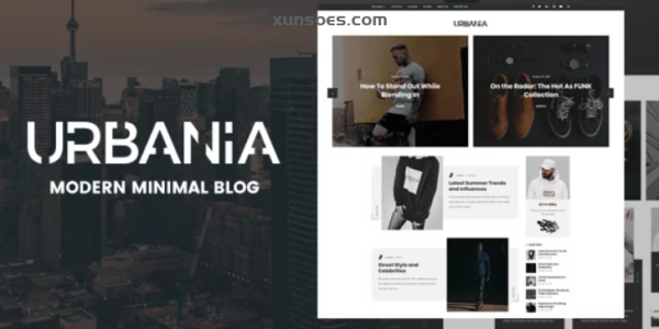 Urbania Modern Minimal WordPress Blog 1.2 GPL Theme