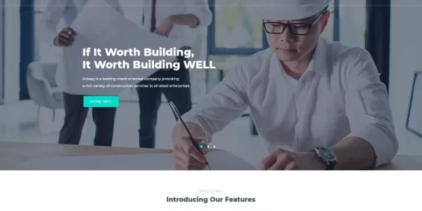 Urbasy Construction Company WordPress Theme 1.0.0 GPL Theme