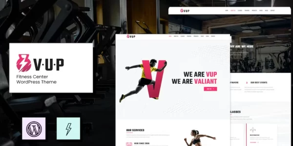 VUP Fitness Center WordPress Theme 1.3 GPL Theme
