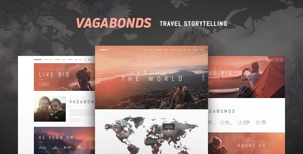 Vagabonds | Personal Travel Lifestyle Blog WordPress Theme 1.3.5 GPL Theme