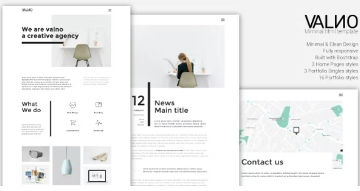 Valno Minimal Creative Multi page Portfolio WordPress Theme 1.0.0 GPL Theme