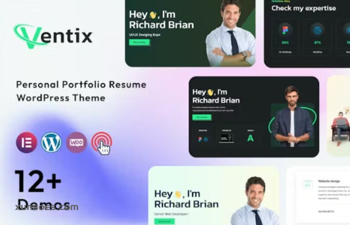 Ventix – Personal Portfolio Resume Theme 1.0 GPL Theme