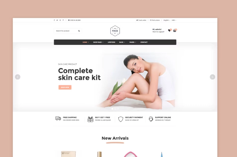 Vicky Cosmetic WooCommerce WordPress Theme 3.3 GPL Theme