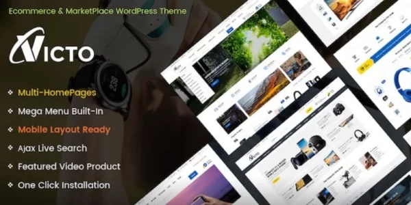 Victo  – Digital MarketPlace WordPress Theme 1.4.16 GPL Theme
