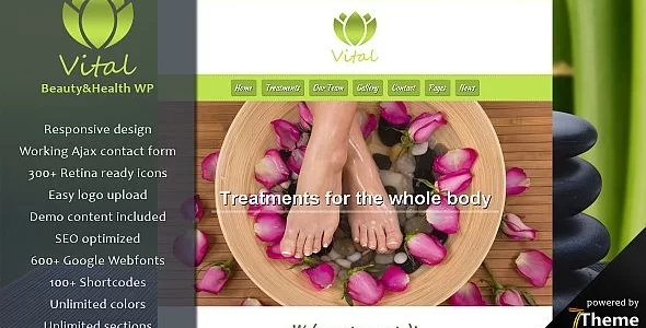 Vital – Beauty WordPress Theme 1.01 GPL Theme