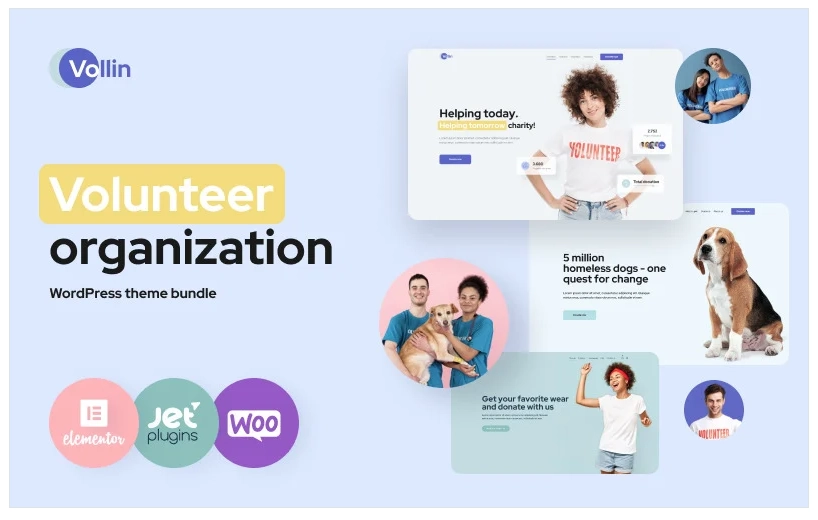 Vollin Volunteer Organization WordPress Theme 1.0 GPL Theme