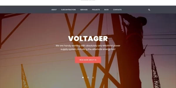 Voltager Electricity Electrician Services WordPress Theme 1.0.0 GPL Theme