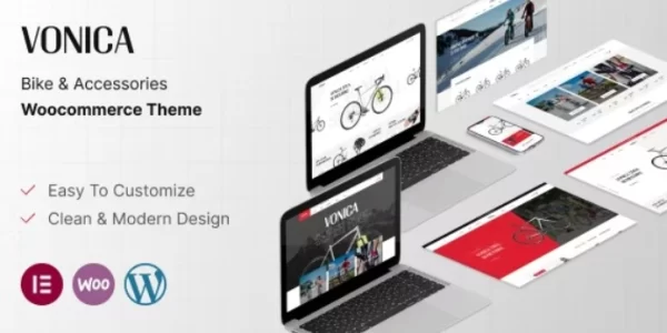 Vonica Bike Accessories WooCommerce Theme 1.0.2 GPL Theme