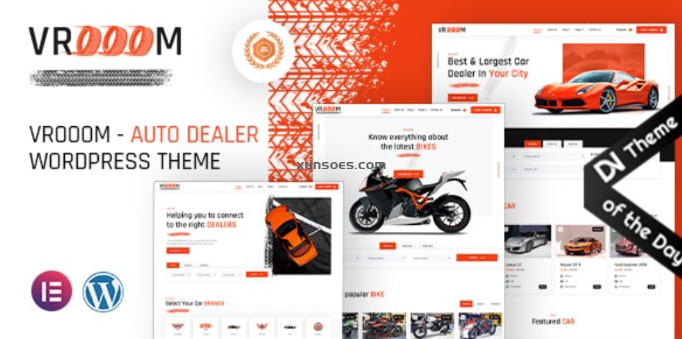 Vrooom – Auto Dealer WordPress Theme 1.0.0 GPL Theme