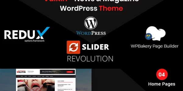 Vulitin News Magazine WordPress Theme 1.1 GPL Theme