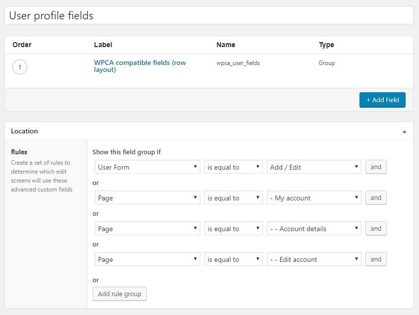 WP Customer Area Advanced Custom Fields Integration 5.0.0 GPL Plugins
