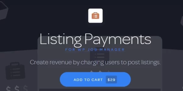 WP Job Manager Listing Payments 2.2.5 GPL Plugins
