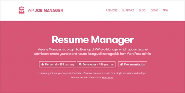 WP Job Manager Resume Manager 2.2.0 GPL Plugins