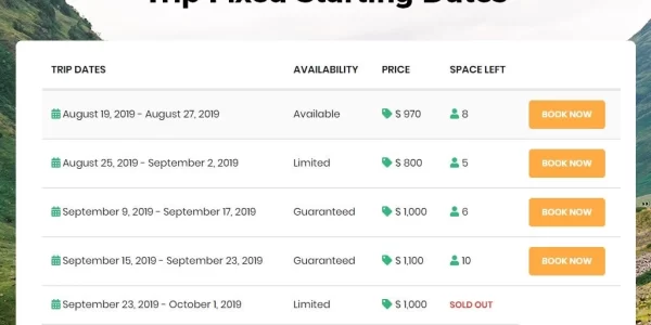 WP Travel Engine Trip Fixed Starting Dates 2.3.11 GPL Plugins