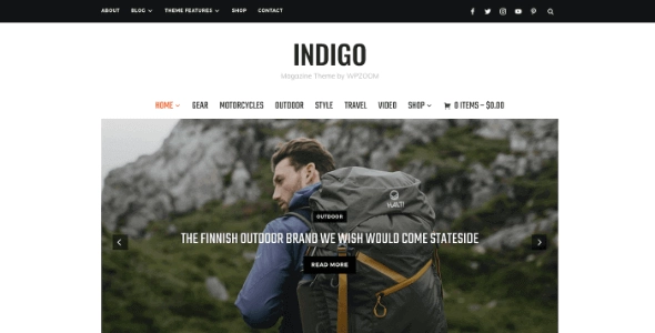 WPZOOM Indigo 1.0.13 GPL Theme