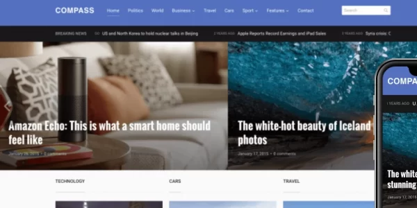 WPZoon Compass 1.2.3 GPL Theme