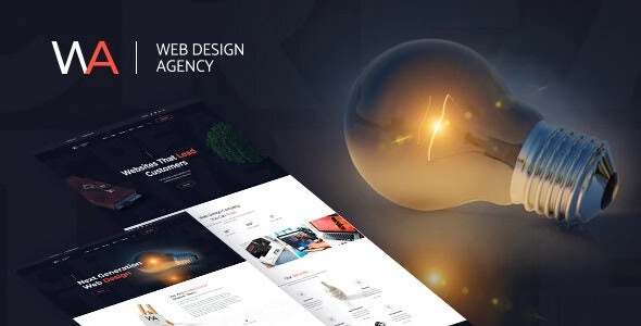 Wagency Web Design Company WordPress Theme 2.3.1 GPL Theme