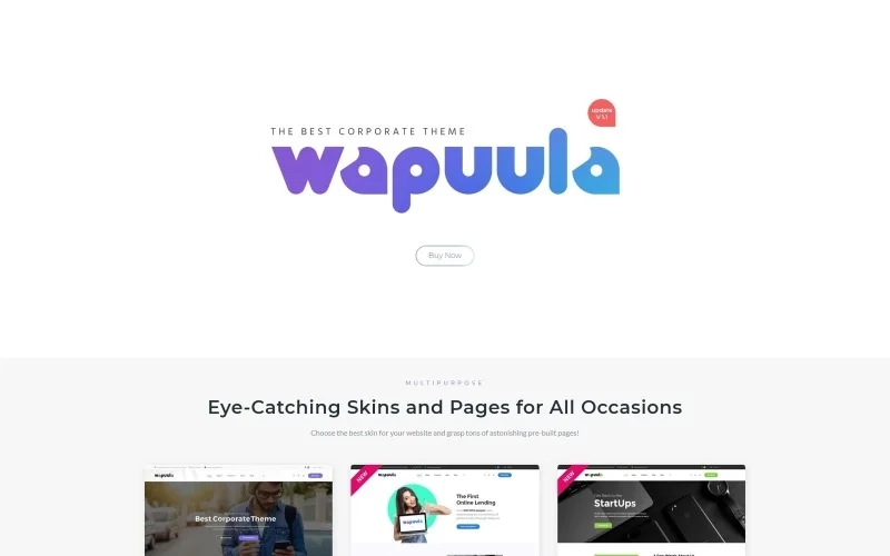 Wapuula Multipurpose Corporate WordPress theme WordPress Theme 1.1.0 GPL Theme