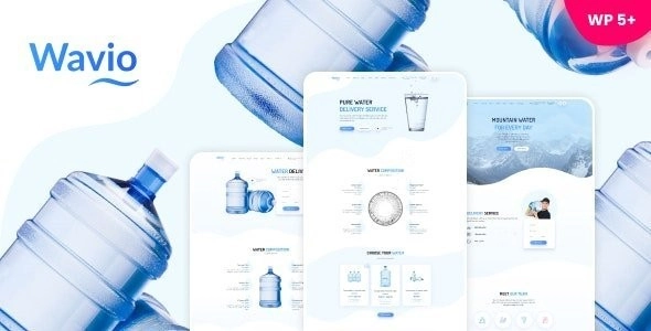 Wavio Bottled Water Delivery WordPress Theme 1.24 GPL Theme