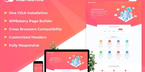 Web Hosting WordPress Theme 1.0.0 GPL Theme