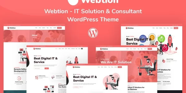 Webtion – IT Solution Consultant Responsive WordPress Theme 1.0.0 GPL Theme