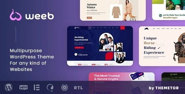 Weeb Multipurpose Elementor Website Builder 1.0.2 GPL Theme