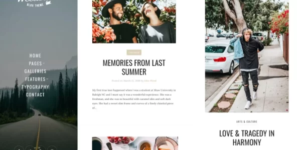 Weeland Masonry Lifestyle WordPress Blog Theme 1.5 GPL Theme