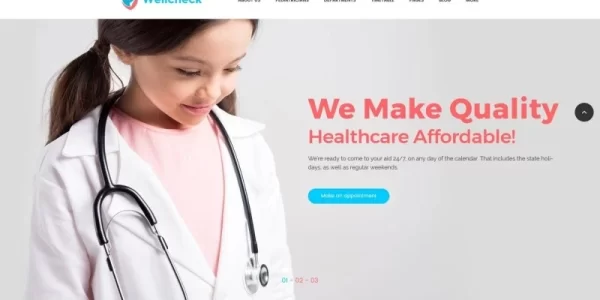 Wellcheck Pediatric Clinic WordPress Theme 1.0.0 GPL Theme