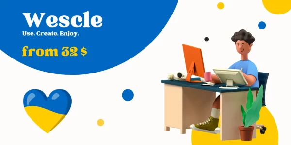 Wescle Universal theme for WordPress 3.8.4.1 GPL Theme