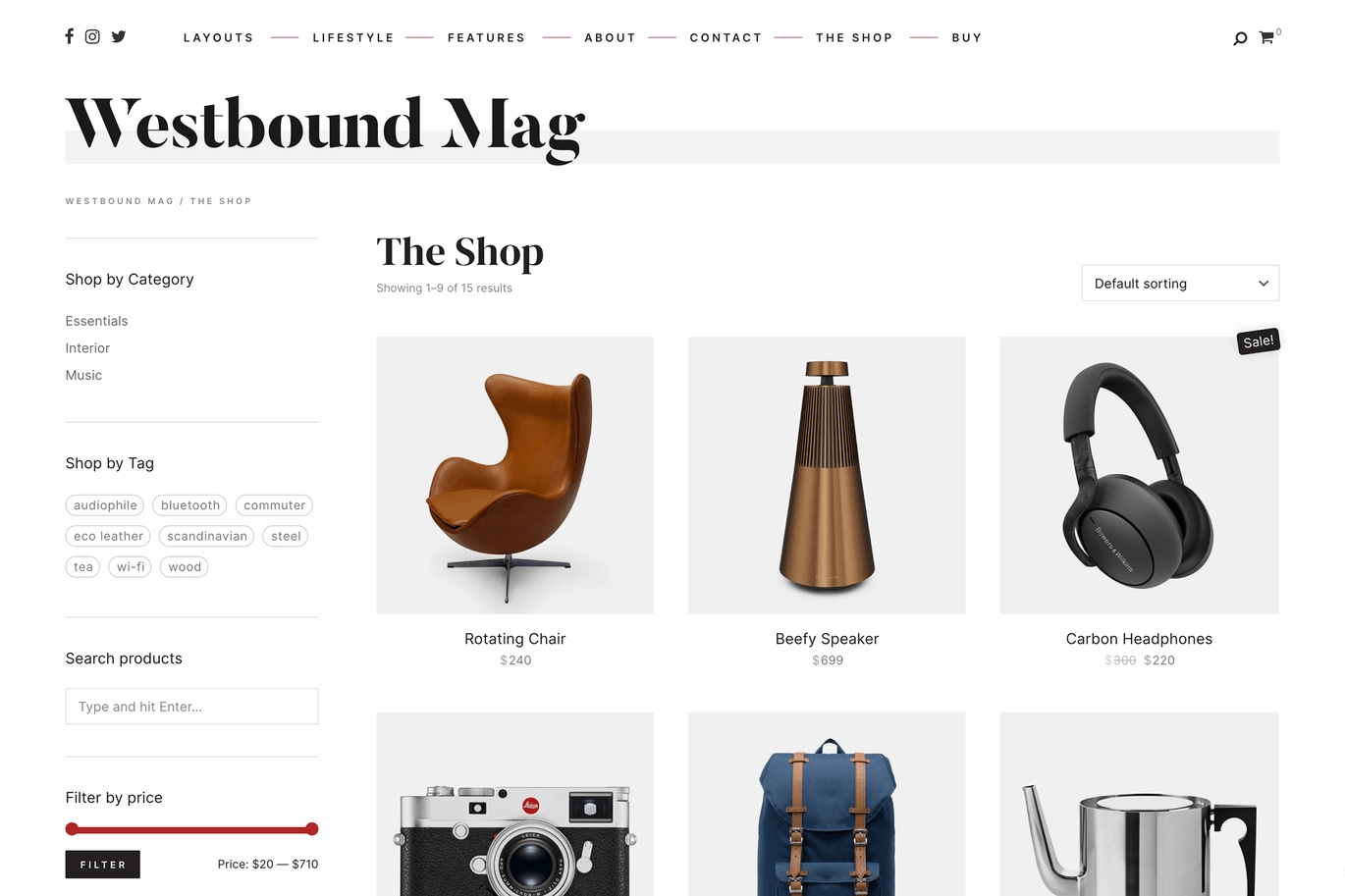 Westbound — A Storyful WordPress Blogging Theme 1.0 GPL Theme