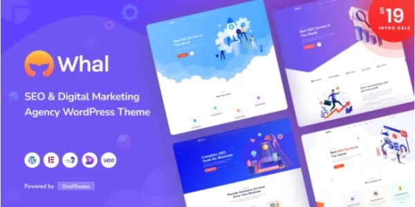 Whal Digital Marketing SEO WordPress Theme 1.0.8 GPL Theme