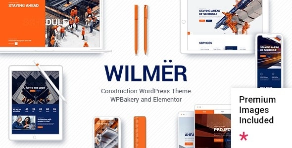 Wilmër Construction WordPress Themes 3.2.1 GPL Theme