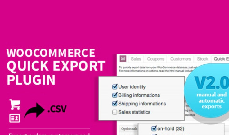 WooCommerce Quick Export Plugin 2.4.2 GPL Plugins