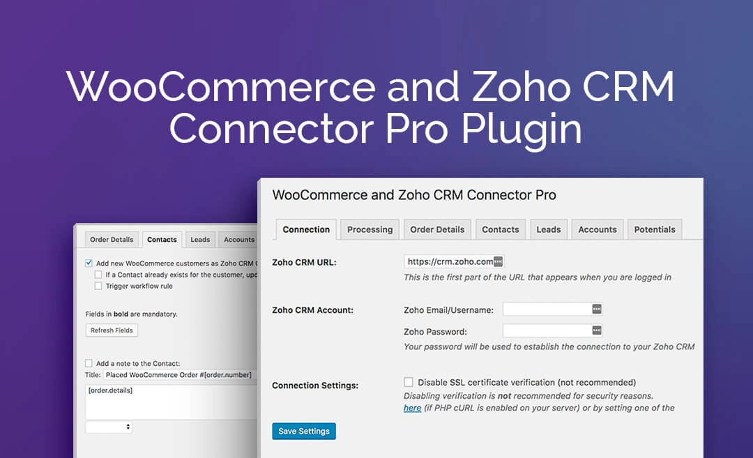 WooCommerce and Zoho CRM Connector Pro 2.1.13 GPL Plugins