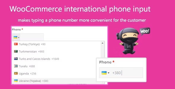 WooCommerce international phone input 2.1.3 GPL Plugins