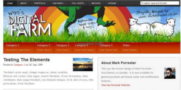 WooThemes Digitalfarm Premium Theme 1.4.3 GPL Theme