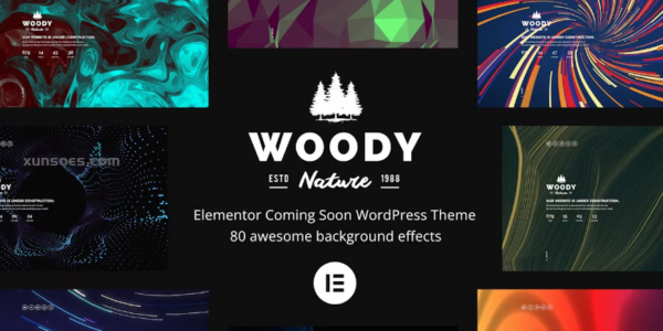 Woody Elementor Coming Soon WordPress Theme 6.0.0 GPL Theme