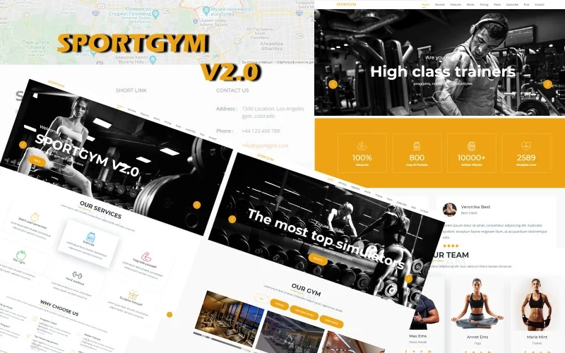Wordpress Sport Landing Template Bootstrap Sportgym V2.0 Cool Solution For Fitness And Not Only WordPress Theme 2.0 GPL Theme