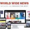 World Wide News Magazine Responsive WordPress Theme 2.0 GPL Theme