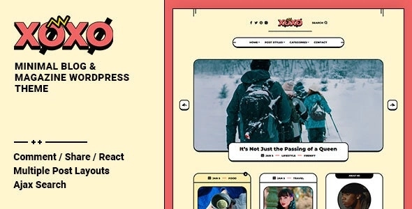 Xoxo Blog Magazine WordPress Theme 2.0.1 GPL Theme