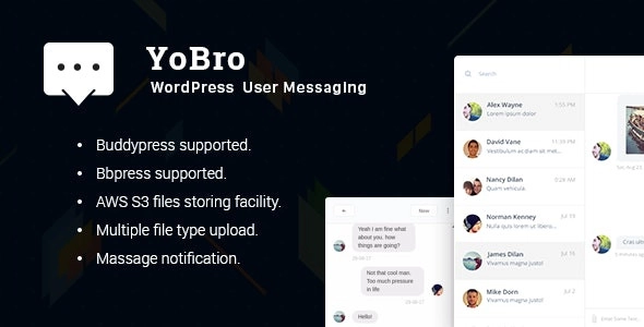 YoBro WordPress Private Messaging Plugin 2.4 GPL Plugins