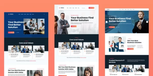 Zebizz Business Consulting WordPress Theme 1.0 GPL Theme