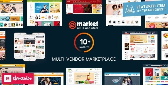 eMarket Multi Vendor MarketPlace WordPress Theme 7.9.3 GPL Theme