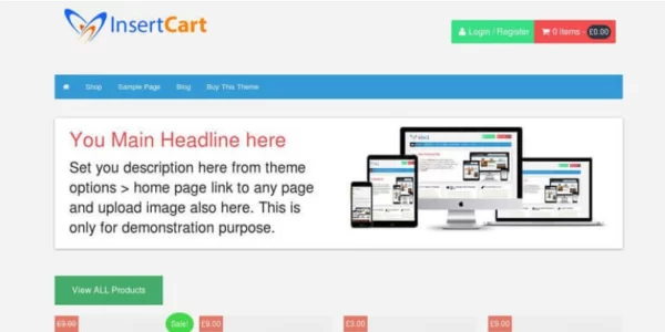eSell Business Pro WP Theme by insertcart 4.5 GPL Theme