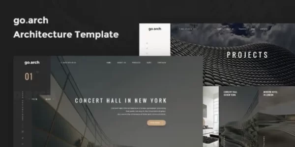 go.arch Architecture and Interior WordPress Theme 1.2.8 GPL Theme