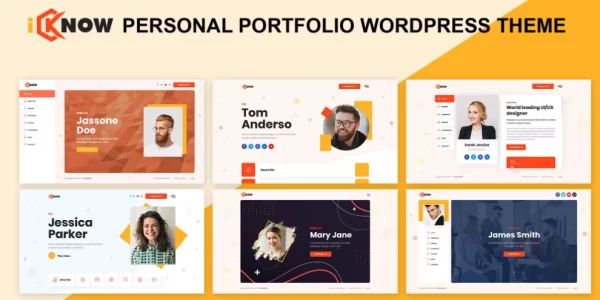 iKnow Personal Portfolio WordPress Theme 8.0 GPL Theme