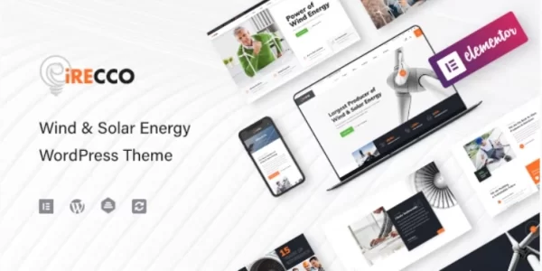 iRecco – Wind Solar Energy WordPress Theme 1.7.4 GPL Theme