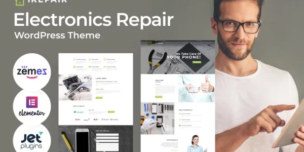 iRepair Electronics Repair WordPress Theme 1.0.1 GPL Theme