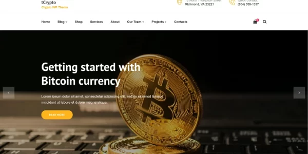 tCrypto Crypto WordPress Theme 1.0.0 GPL Theme