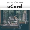 uCard Animated vCard WordPress Theme 1.2.8 GPL Theme